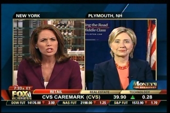 Alexis Glick and Hillary Clinton