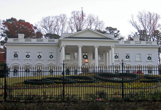 white house replica virginia. across the White House.