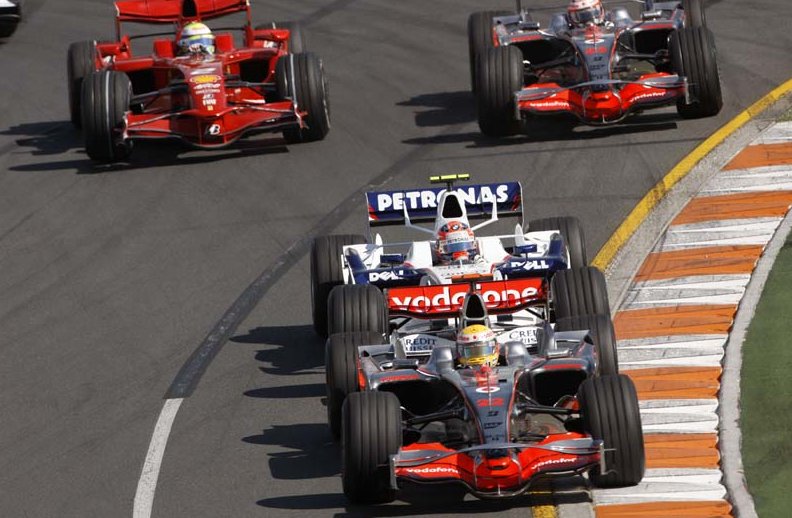 f1 lewis hamilton car. Lewis Hamilton leads the F1