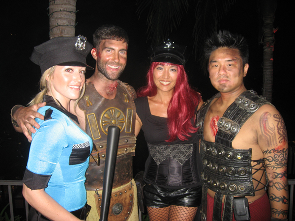 A hot cop named Melissa Adam Levine Ani Phyo and Gene the warrior