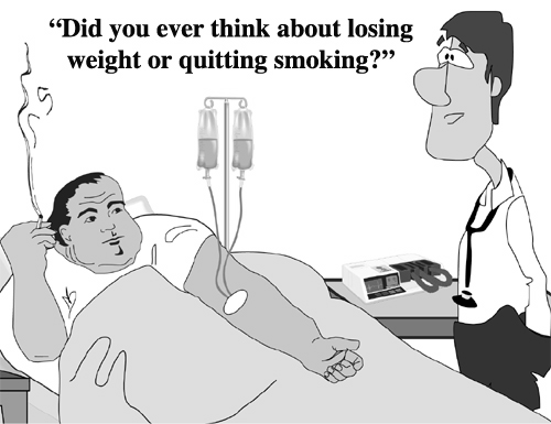 When you smoke cigarettes or weigh 400 pounds, you choose to make more 