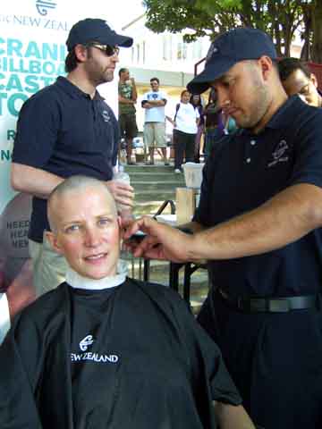 shaved head women. New Zealand shave my head