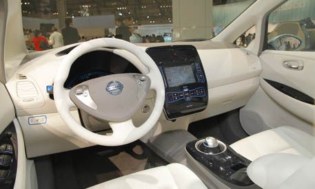 Nissan Leaf Interior Pictures. Look for the Nissan LEAF to