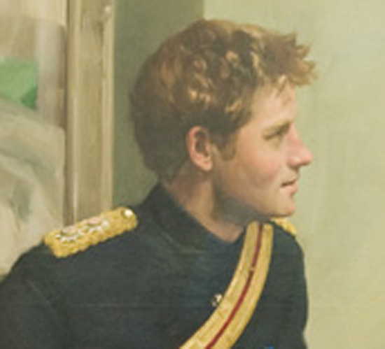 prince harry and william painting. Prince Harry, in reality:
