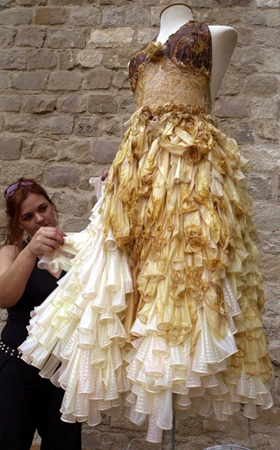 Freaky Fashion Dresses Made Out Of Condoms… Welcome To Francisca Clement S Blog