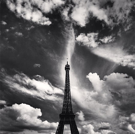 Michael Kenna Eiffel Tower Study 6 Paris 2007 sepia toned silver