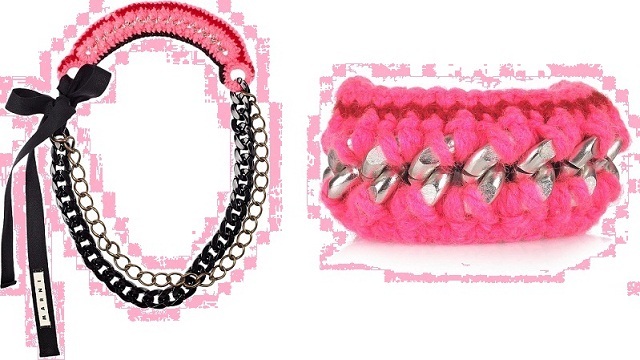 2011-11-04-1_Marni_Knitted_wool_brass_chain_necklace_bracelet_accessories_exclusive_NETAPORTER_pink_and_red.jpg