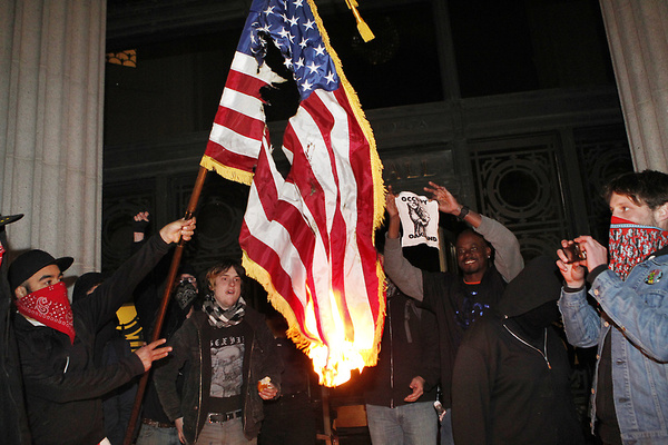 Michael Shaw: Reading the Pictures: "Occupy" Flag Burning Photo as ...