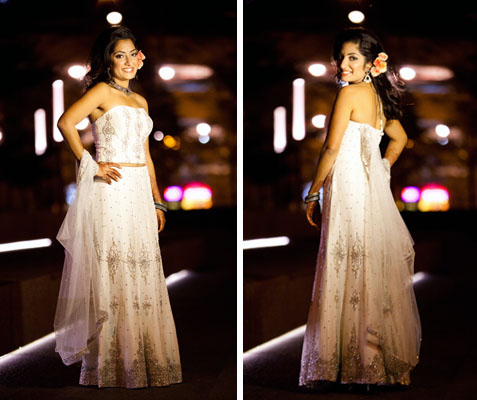 two piece indian wedding dress