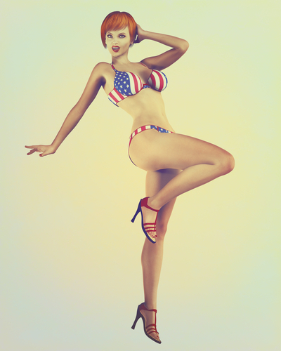 ladylike pin-up girl