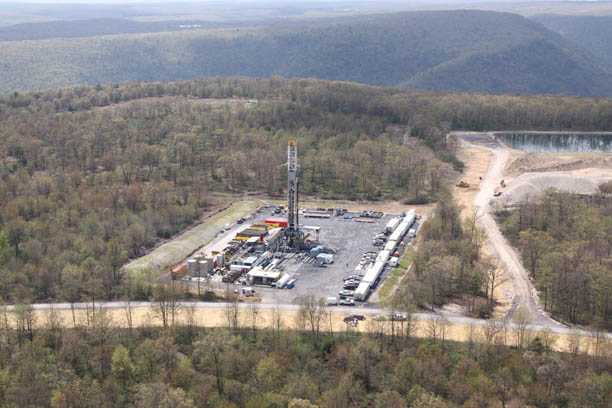 Fracking site in Pennsylvania