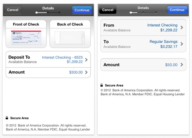 Bank Of America Adds Mobile Check Deposit To iPhone App ...