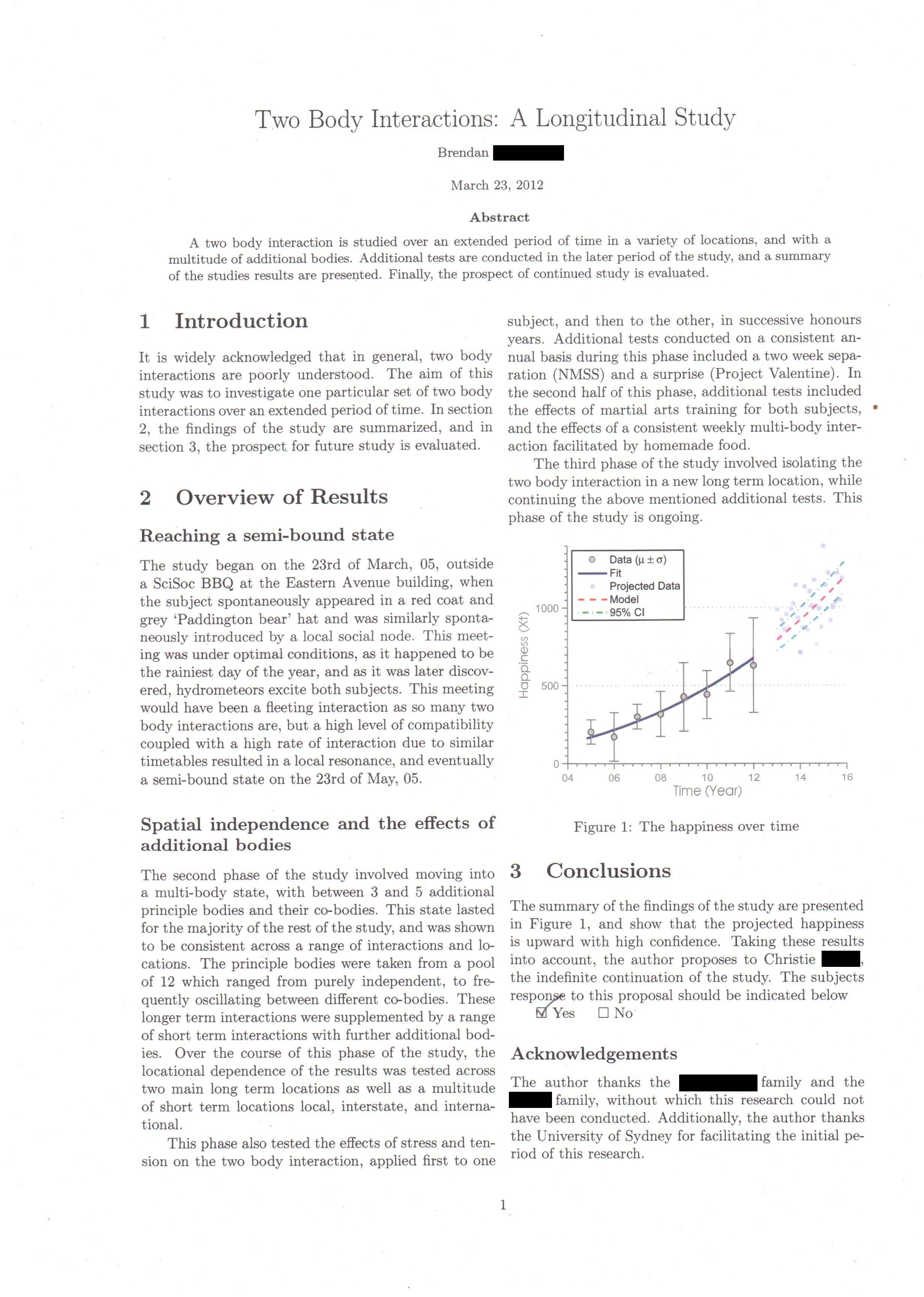 Research proposal on body image