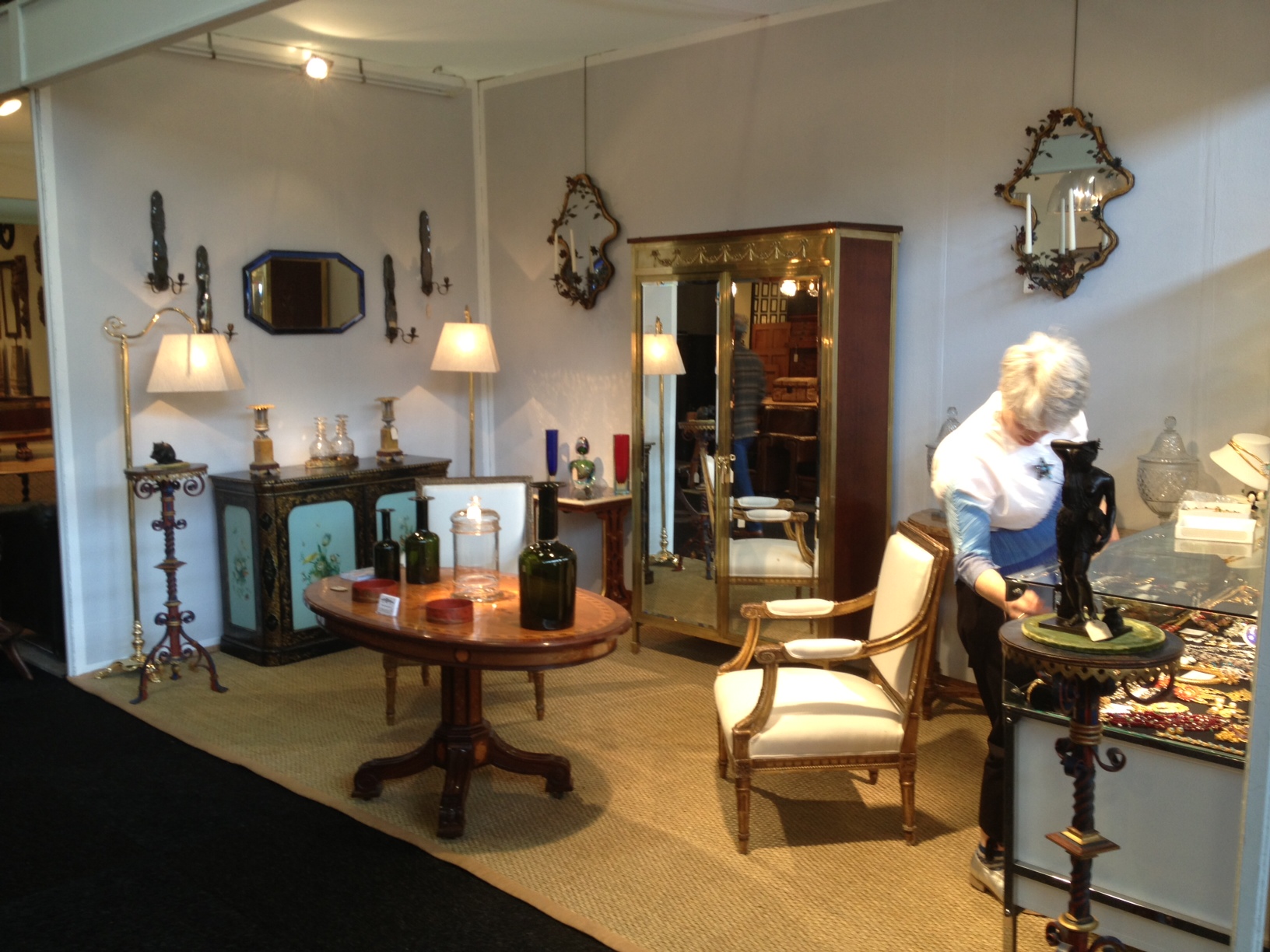 a stand at the decorative fair Battersea Park