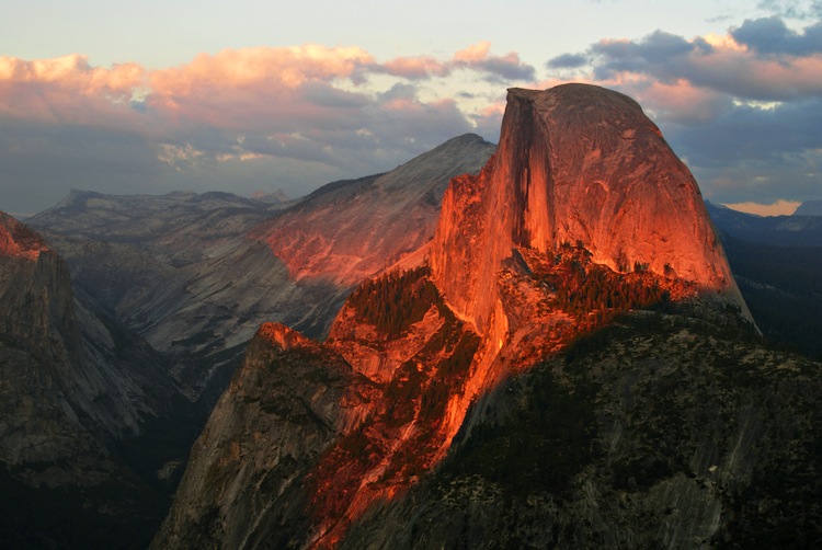 the north face of half dome