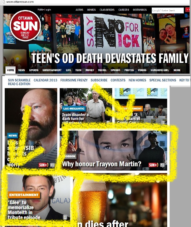 Racism is Front Page News for the Ottawa Sun