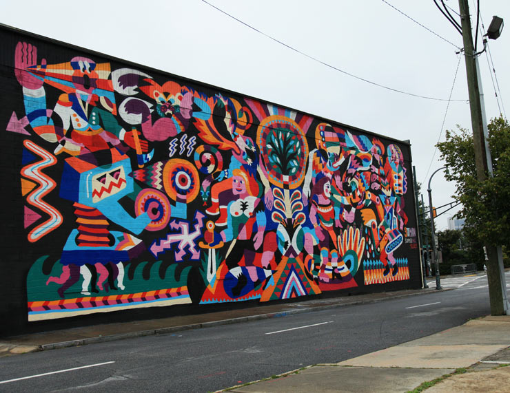 20 New Murals From Atlanta Living Walls 2013 HuffPost