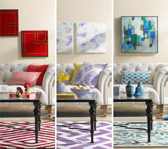 A Colorful Living Room Decorating Idea: One Room, Three Ways  HuffPost