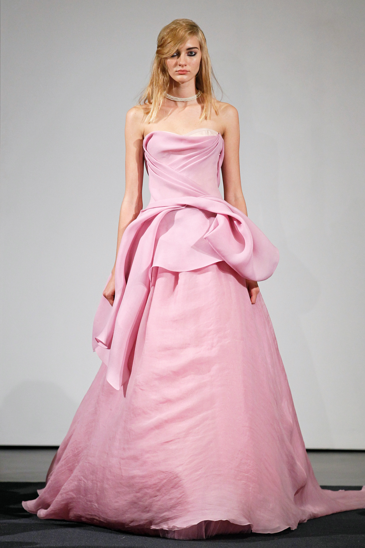 Vera Wang Pink Wedding Dress