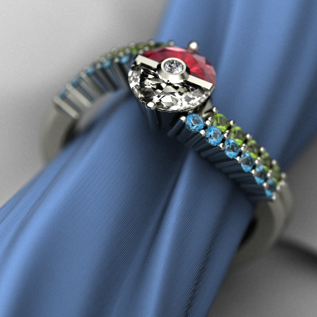 This PokÃ© Ball Engagement Ring Is Fit For A PokÃ©mon Master (PHOTO)