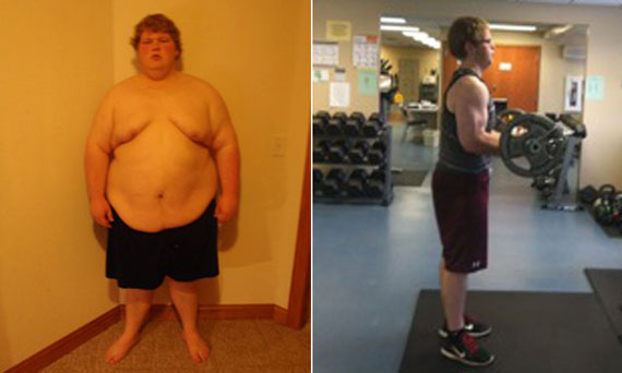 Motivated By His Dad 22 Year Old Troy Fox Lost 230 Pounds Huffpost 2212