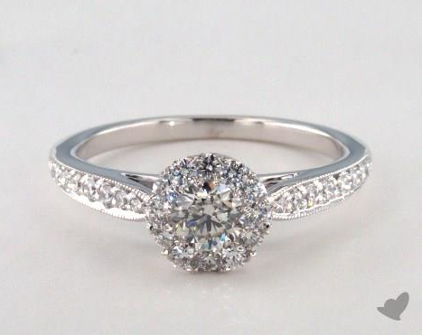 Wedding ring with small diamonds