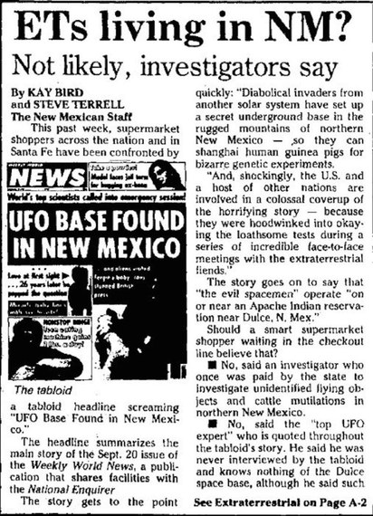 That Time Subterranean Aliens Killed 60 People in New Mexico