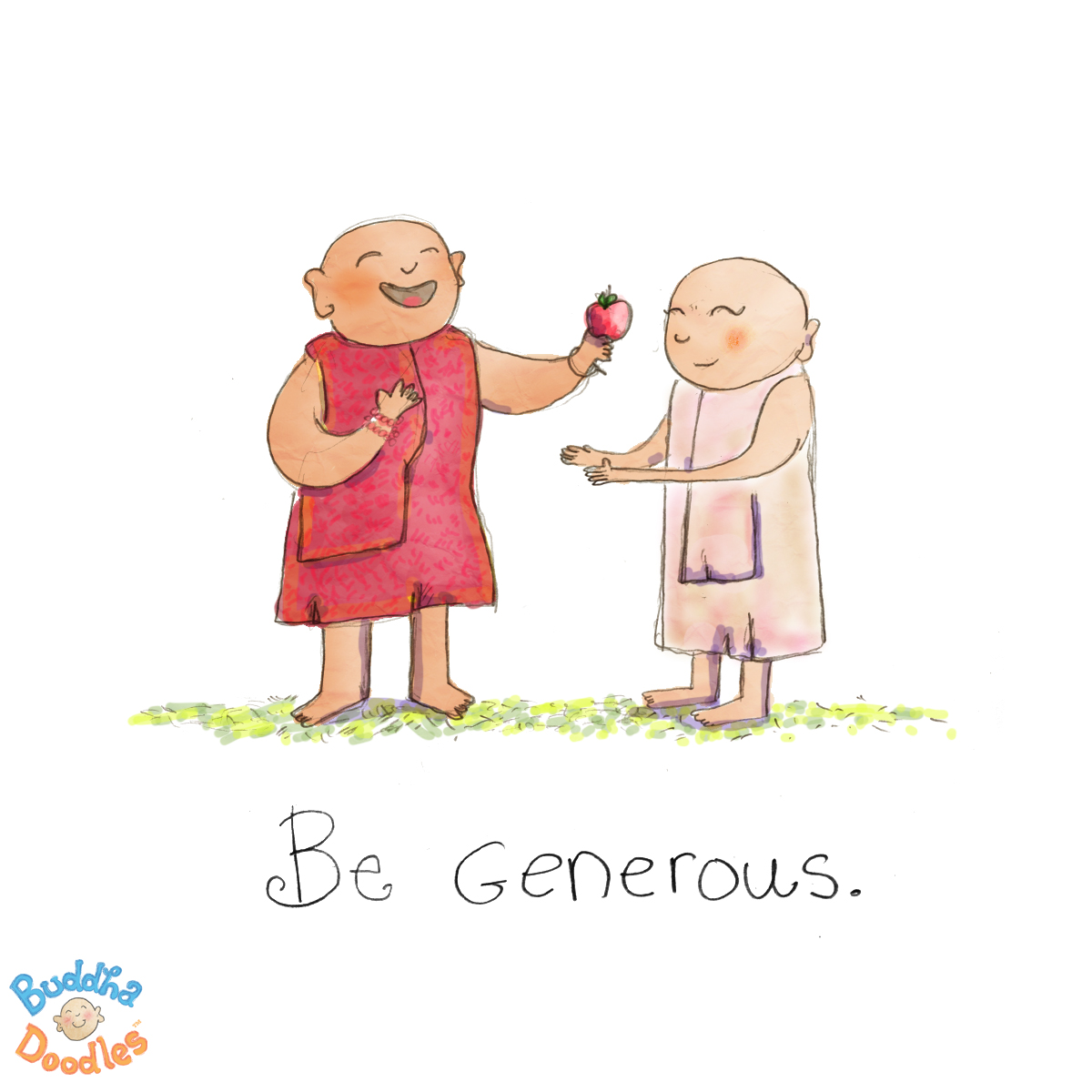 Be Generous: Today's Buddha Doodle | HuffPost Good News