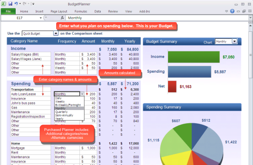 best budget excel template