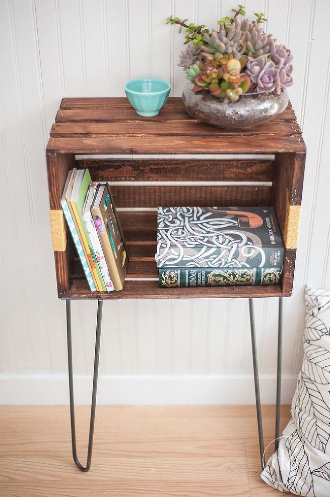 Crate on sale bedside table