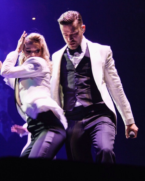 Justin Timberlake practices his best dance moves for 
