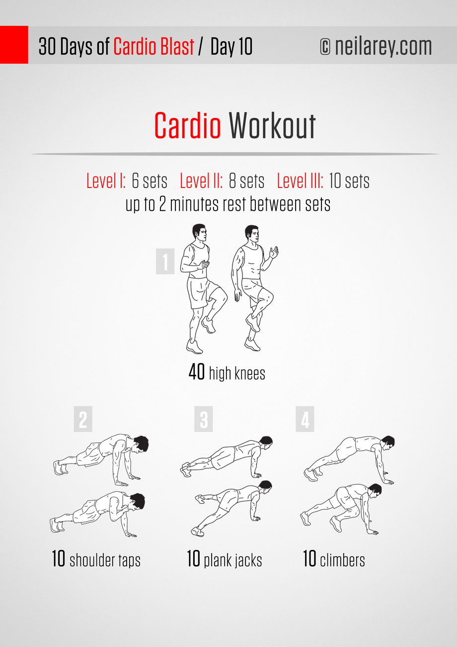 Cardio Light Workout  Cardio workout at home, Cardio workout, Workout