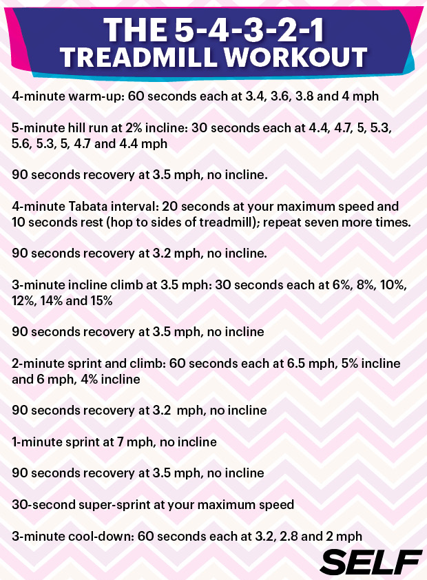 1 hour discount treadmill workout everyday