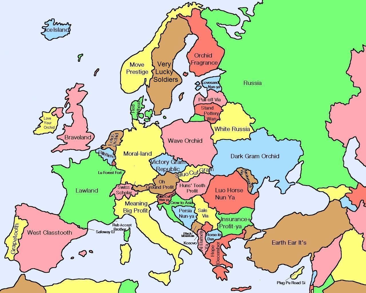 Diese Karte zeigt, was chinesische Namen für europäische Länder