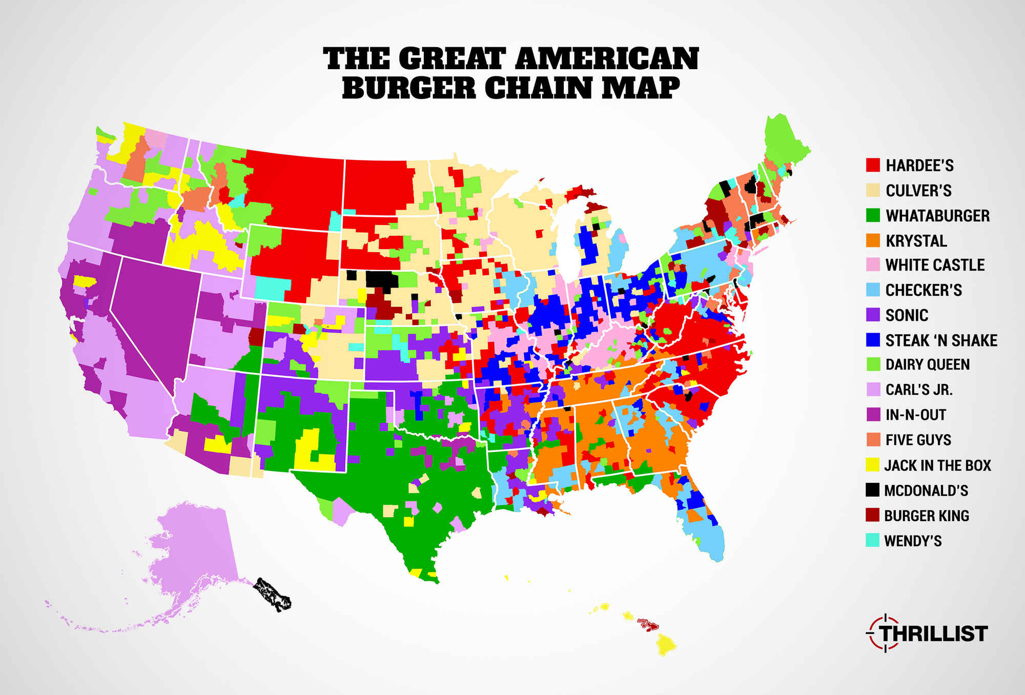 Mapping America s Most Popular Burger Chains HuffPost