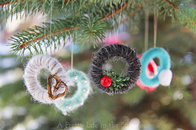 DIY Miniature Christmas Tree Ornaments! 