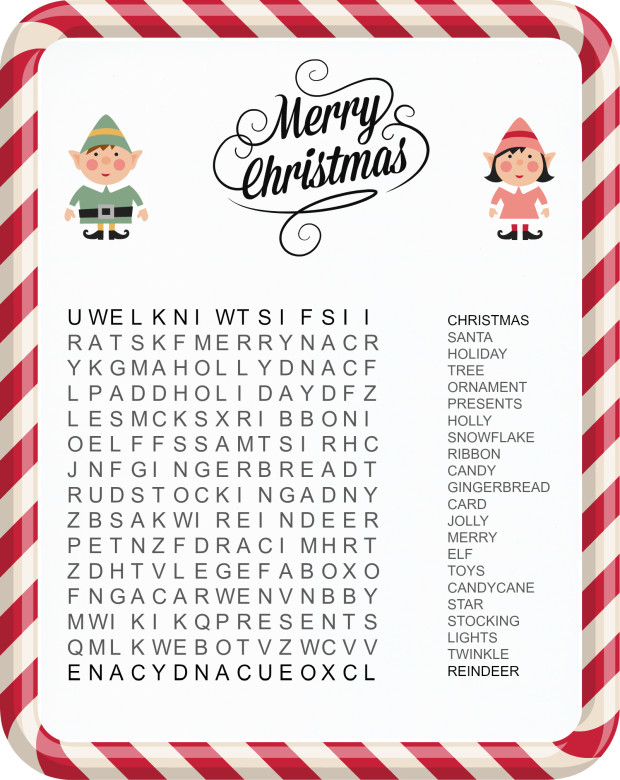 Free Printable Christmas Words