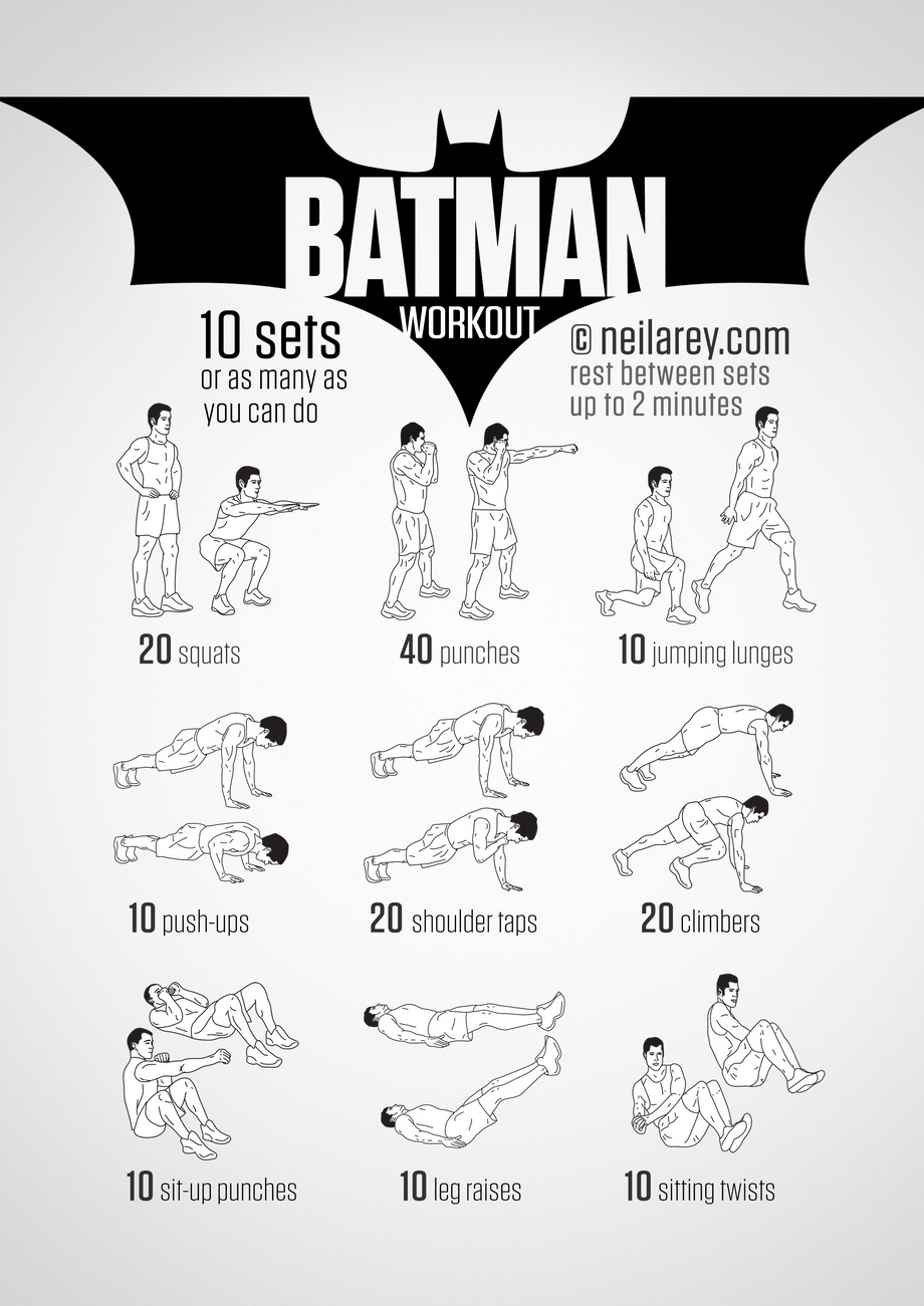 Superhero Workout Routine