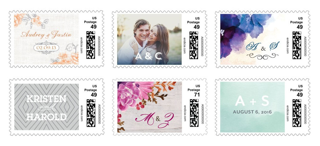 How to Make Vintage Wedding Stamps Work for Your Invites