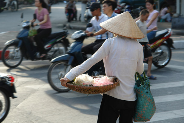 Crossing The Street in Vietnam