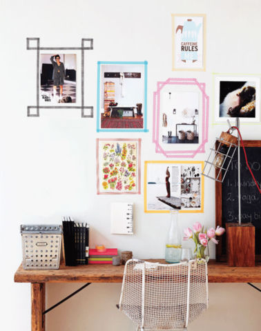 Apartment Hack: Washi Tape Picture Frames 