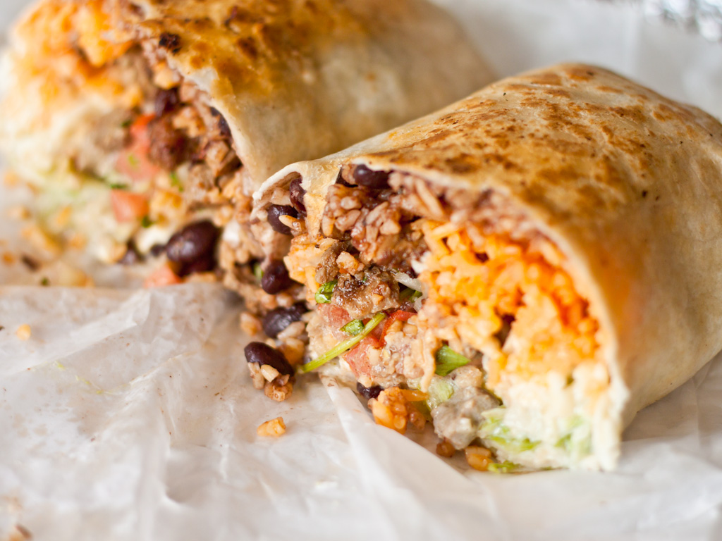 are burritos and buttered