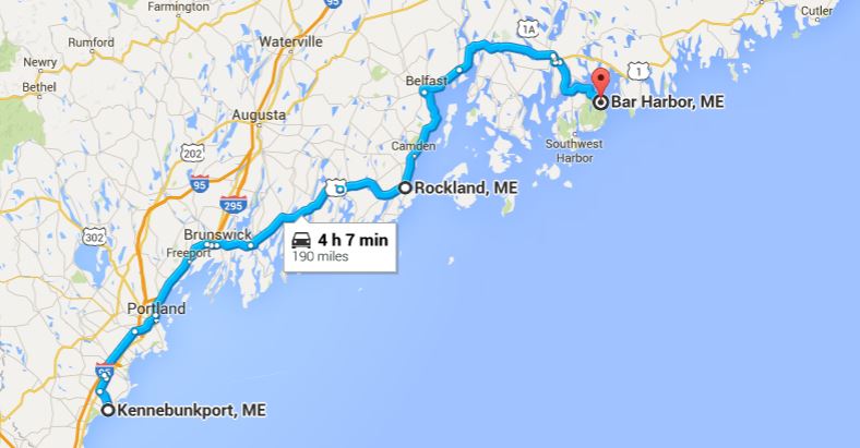 Coastal Route 1 Maine Map Plan The Perfect Maine Coastal Road Trip, The Easy Way | Huffpost Life