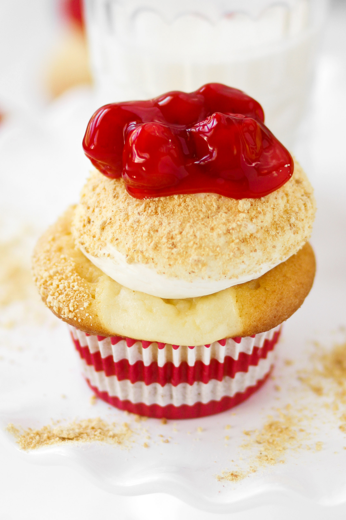 Cherry Cheesecake Cupcakes You Can Eat With Your Hands | HuffPost