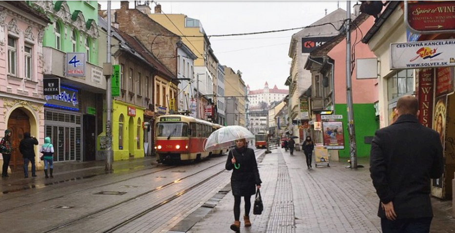 Woman in Bratislava