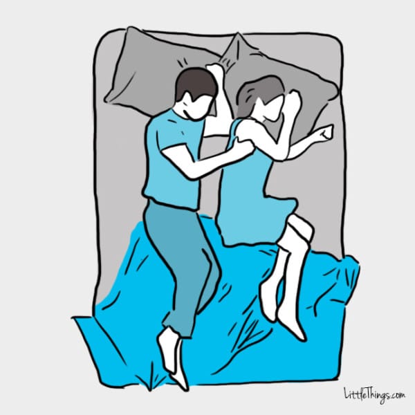 Couples mean sleeping do what positions What Do