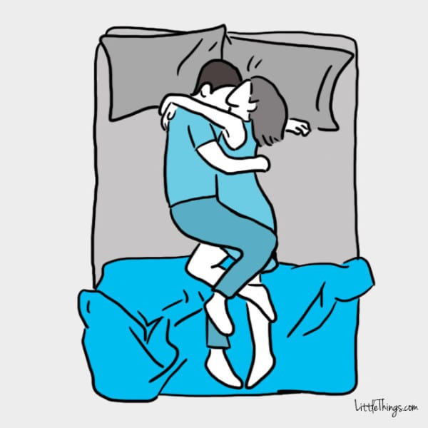 Couples mean sleeping do what positions 15 Couples