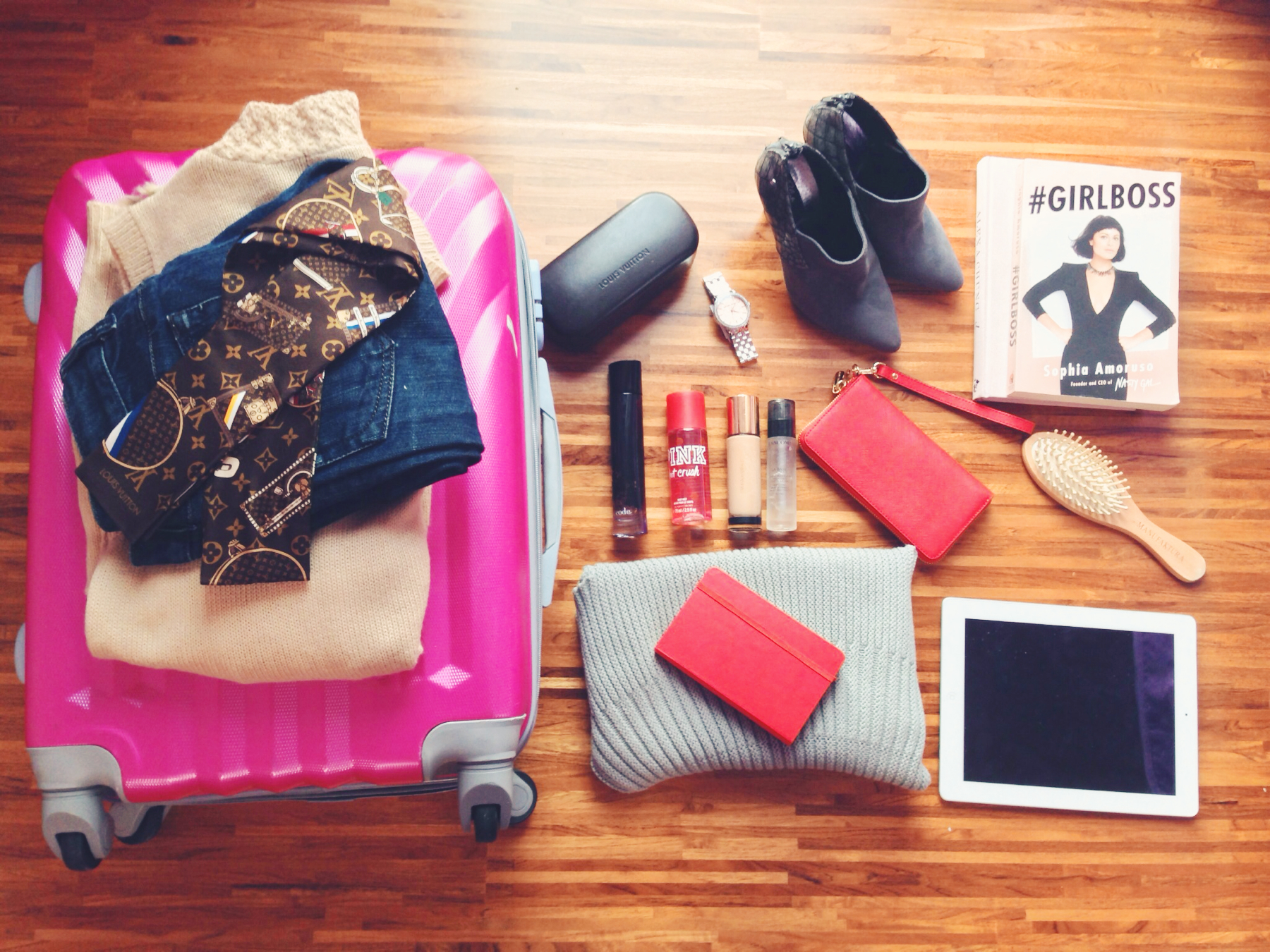 Packing for travel with Louis Vuitton 