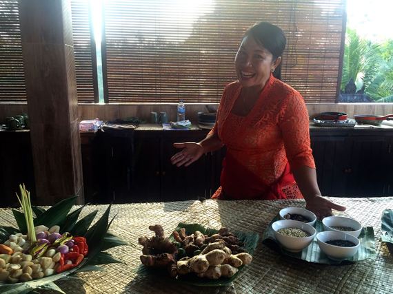 Local owner of the Paon Bali Cooking School