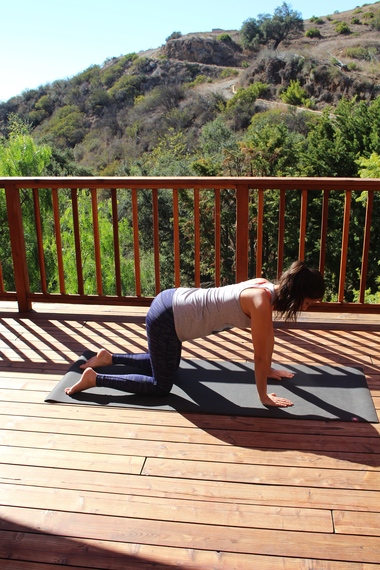 five neutral lower back  with the yoga poses for keeping spine in Kneel position, four on all the pain
